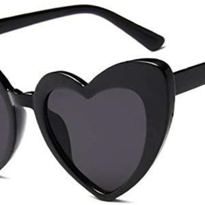 Black Heart Shaped Sunglasses